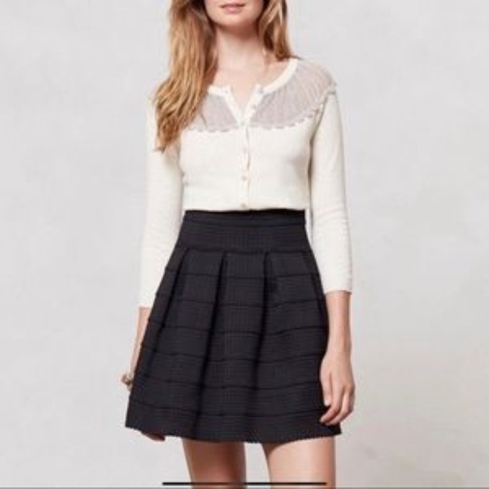 Anthropologie | Sparrow Shimmer Fan Cardigan Small